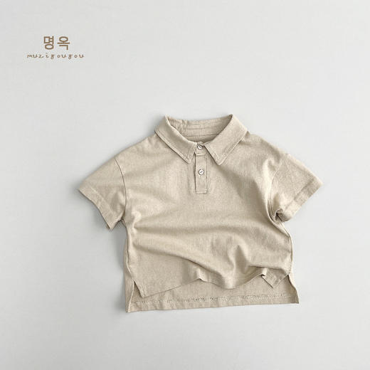超值两件装【有范polo短袖，好看有品！】男童纯棉短袖T恤儿童polo衫夏季女童韩版百搭个性上衣简约风潮童 商品图6