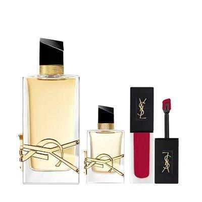 【航免仓】YSL圣罗兰自由之水三件套（浓香90ml+7.5ml+唇釉208） 商品图0