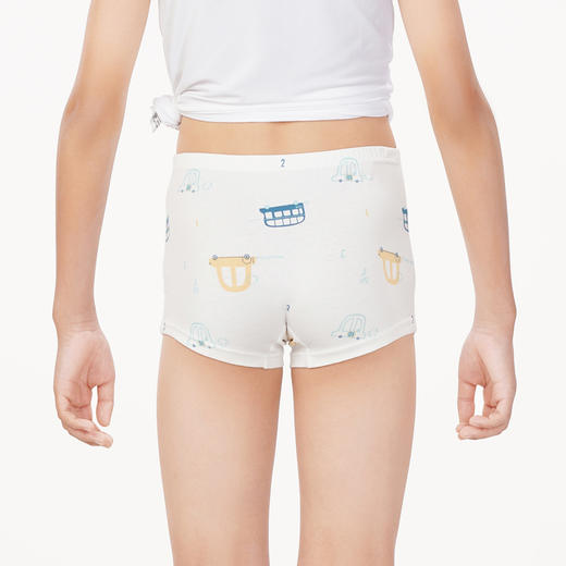 都市丽人眯雅佳基础系列舒肤棉男童纯棉童装内裤儿童平角内裤JK4B02 商品图3