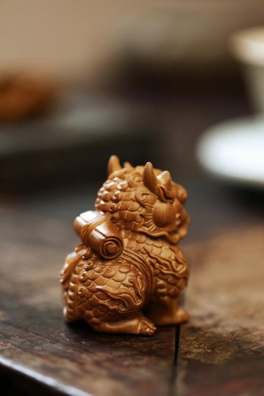 经书麒麟°老山檀摆件 商品图4