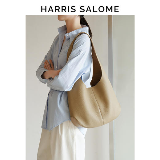 HARRIS SALOME牛皮松弛感大容量单肩包通勤柔软 商品图2