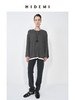 HIDEMI 经典简约拼色宽松假两件长袖T恤上衣 商品缩略图0