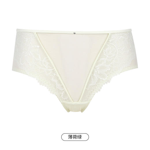都市丽人时尚系列蕾丝网布内裤女蕾丝女士内裤中腰三角内裤LK42A9 商品图9