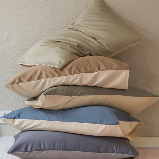 2024春 100S新疆长绒棉双拼床品三件套/四件套 床单款床笠款  雅致清爽春日色 商品图1