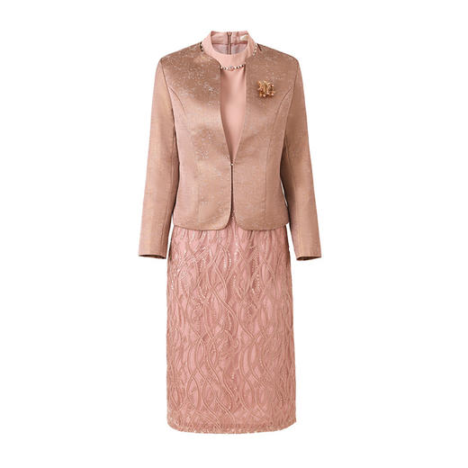 春季新年轻喜婆婆高贵两件套婚宴礼服连衣裙LC-2322 商品图4