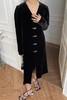 ANSUABEL 气质金属扣丝绒连衣裙 15508 商品缩略图0
