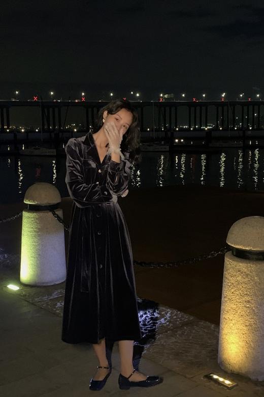 Le Malene 丝绒收腰连衣裙 15009 商品图5