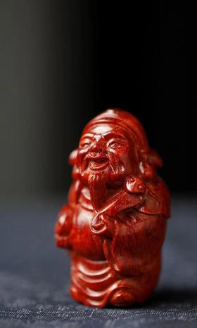 小财神°小叶紫檀手把件