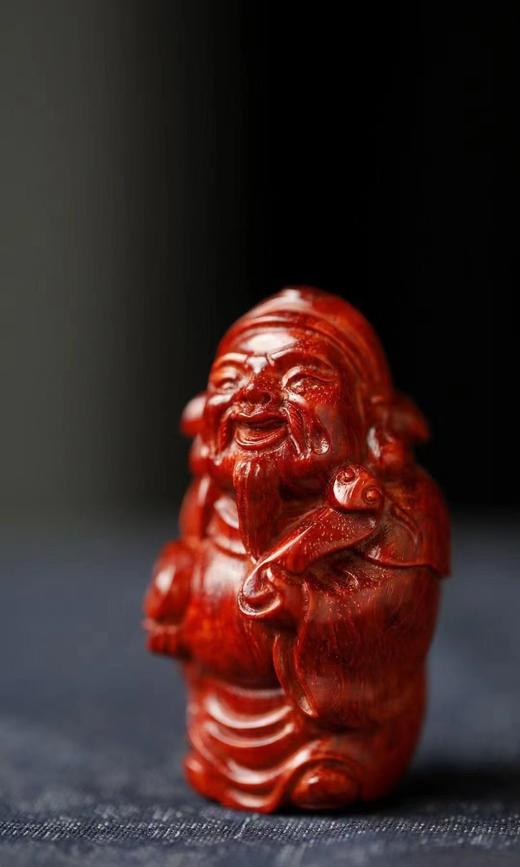 小财神°小叶紫檀手把件 商品图0