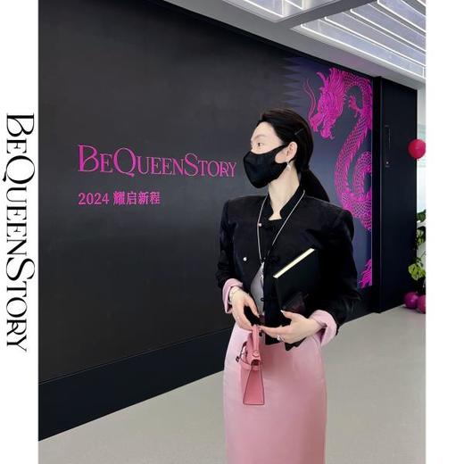 余潇潇【月满西楼】新中式气质时尚复古盘扣立领短款外套 商品图0