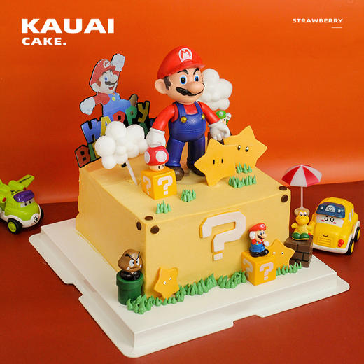 烤爱·生日蛋糕系列·超级蓝色玛丽奥·奥利奥奶油·儿童蛋糕 男生聚会生日节日蛋糕【仅限深圳同城配送】 商品图1