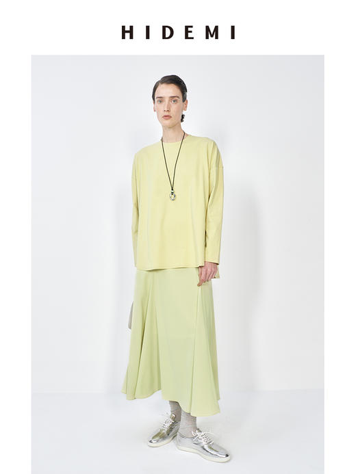 HIDEMI 慵懒斜纹垂坠感鱼尾半身裙 商品图4