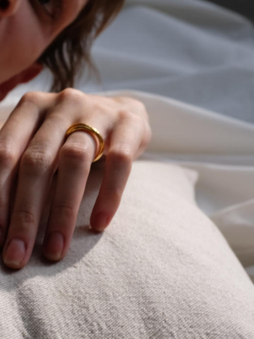 ABOAB｜REEL Ring [ 开口戒指 金 / 银 ]【SCULPTING】 商品图1