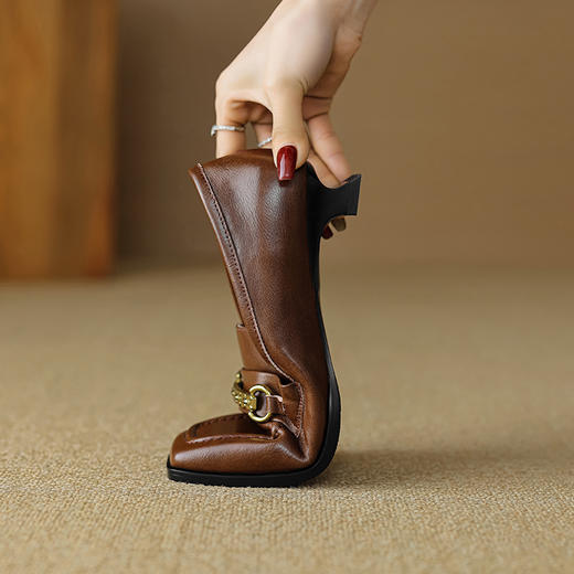 【预售5天】时尚酷帅，巨百搭两色英伦风复古单鞋KC-315 商品图12