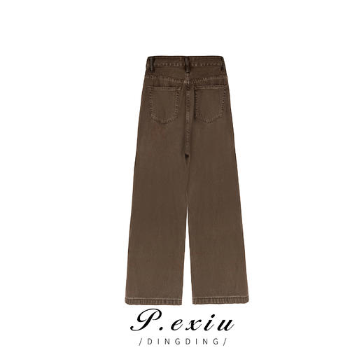 04-4潘依绣丁丁宠粉秋冬新款复古水洗宽松百搭休闲牛仔裤 K9116 商品图1