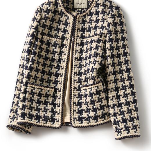 雀说 小香风外套春秋轻社交氛围小香软花呢外套4ZF-021511 商品图4