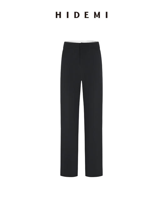 HIDEMI 极简百搭显瘦顺滑感不易皱直筒裤长裤 商品图10