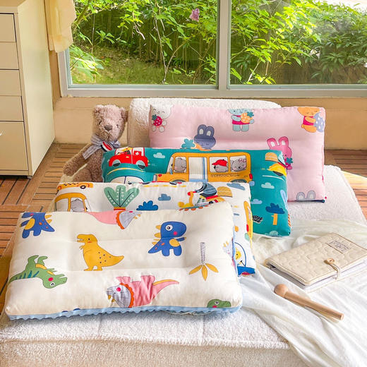 【开学季】【29.9 任选2个】A类特价全棉儿童豆豆枕 15个花型可选 商品图0