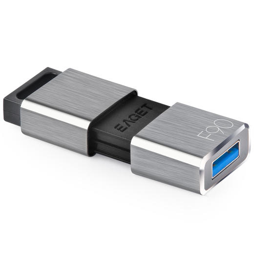 忆捷 F90 U盘 USB3.0高速金属推拉式车载商务优盘 防尘 防水 防震 128GB 商品图1