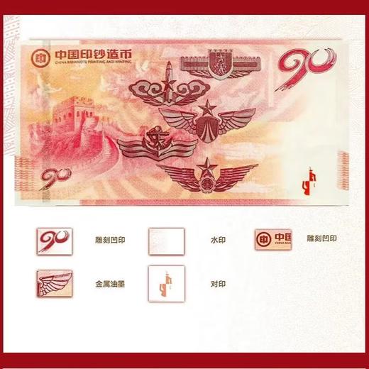 2017年建军90周年纪念钞艺券+纪念币封装版（信泰评级） 商品图2