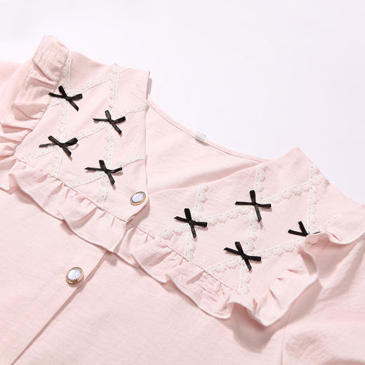 都市丽人生活家居春夏睡衣女软绵绵家居服薄款短袖裙女士睡裙LH46D6 商品图5