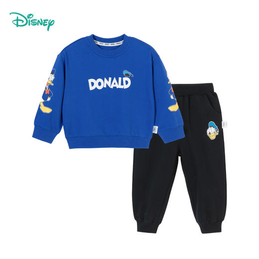 迪士尼米奇撞色袖子24年春季新款男童套装运动休闲卫衣卫裤两件套ZD1DT009 商品图6