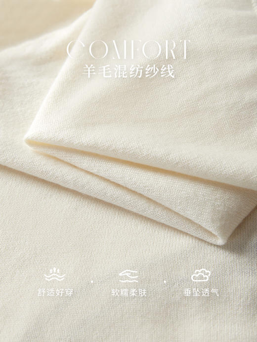 【专属特价】熙世界2025年秋装新款女装小香风蕾丝长袖拼接针织衫圆领毛织上衣 商品图3