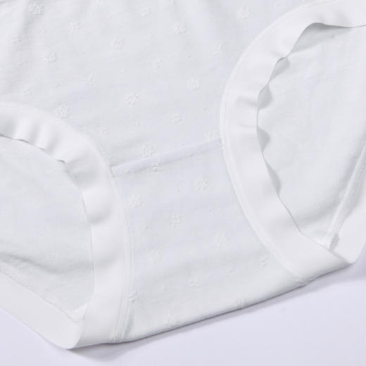 都市丽人基础系列舒肤棉内裤女棉提花纯棉女士内裤中腰平角内裤LK45D7 商品图7