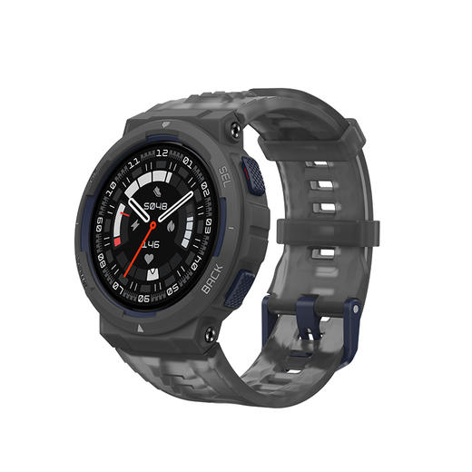 华米 Active Edge 智能手表 46mm 5星定位 10ATM防水 16天长续航 Zepp运动教练 商品图1