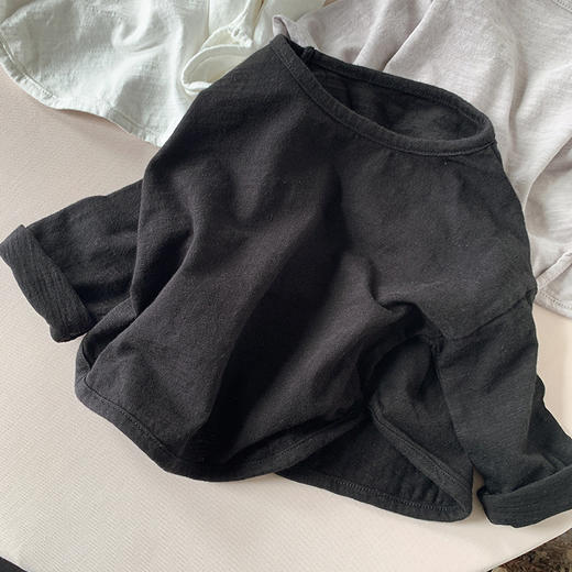 超值两件装【超有范，帅气百搭！】儿童竹节棉长袖T恤春秋百搭韩版纯棉打底衫男女童宝宝上衣潮童装 商品图7