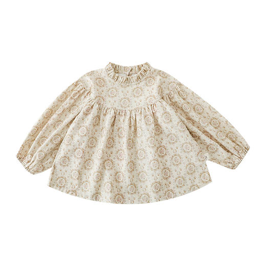 【清新碎花，优雅气质】女童碎花娃娃衫2023春秋新款儿童休闲衬衫宝宝洋气长袖衬衣 商品图5