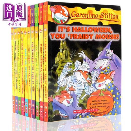 【中商原版】老鼠记者1-30 Geronimo Stilton (Titles #1-#30) (Book Only) 英文原版全彩漫画 章节书文学 7-9岁儿童读物 进口 商品图2