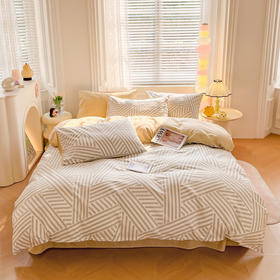 利路米24年春夏新款全棉印花四件套原木风