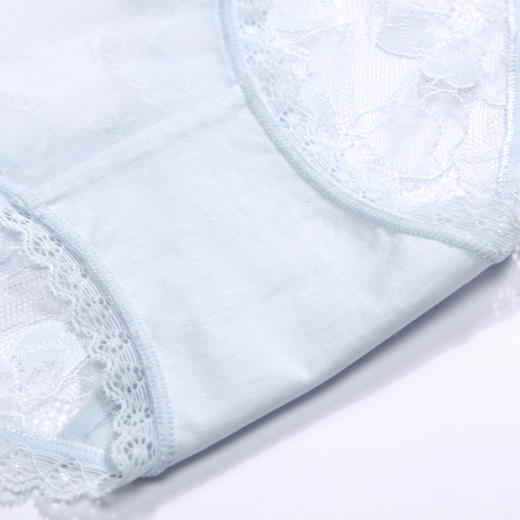 都市丽人时尚系列蕾丝网布内裤女蕾丝女士内裤低腰三角内裤LK43E2 商品图9