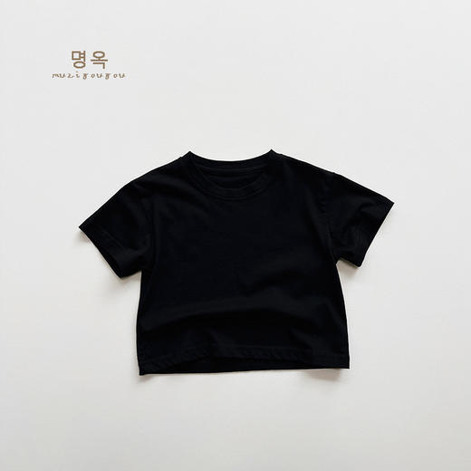超值两件装【潮童必备！百搭黑白灰】儿童短袖T恤夏季男女童百搭韩版休闲宽松上衣宝宝童装 商品图5