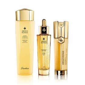 【航免仓】GUERLAIN娇兰帝皇蜂姿护肤套装（蜂姿水150ml+复原蜜50ml+双管精华50ml））