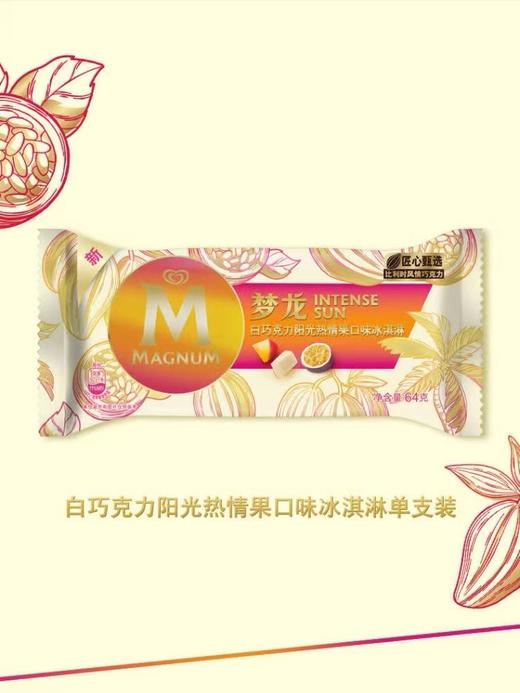 和路雪梦龙白巧热情果冰淇淋64G 商品图0
