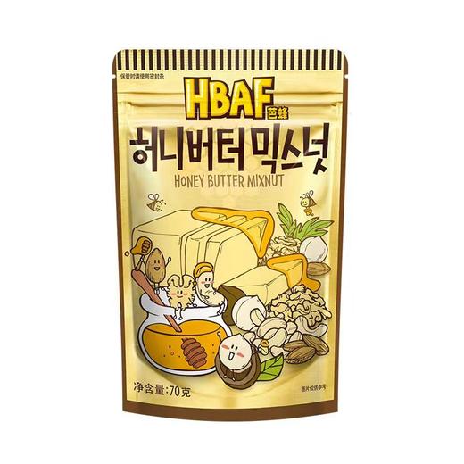 芭蜂蜂蜜黄油混合坚果70g*3 商品图1
