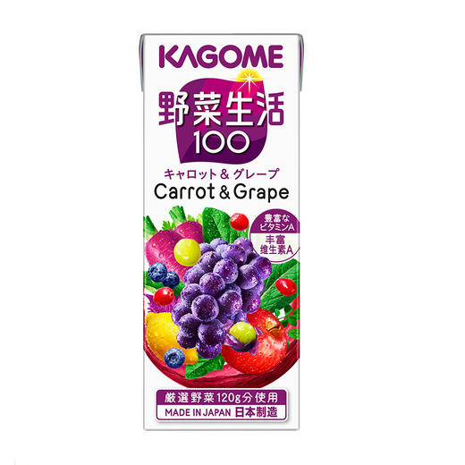 可果美复合果蔬汁饮料-胡萝卜和葡萄风味 商品图1