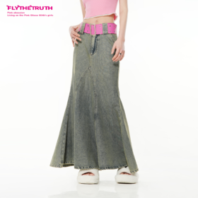 FTT Flythetruth  破晓 复古牛仔半身裙女2024新款百搭显瘦鱼尾裙
