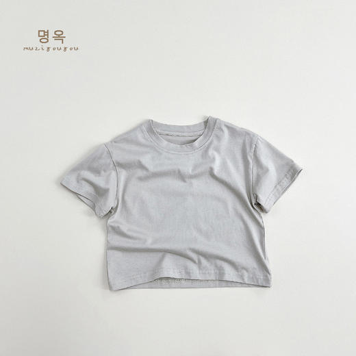 超值两件装【潮童必备！百搭黑白灰】儿童短袖T恤夏季男女童百搭韩版休闲宽松上衣宝宝童装 商品图4