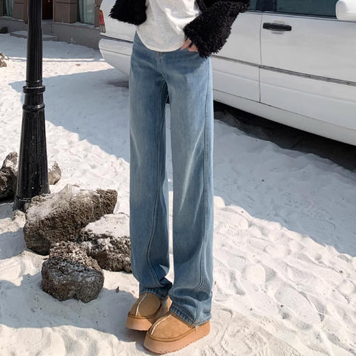 裁缝学苑AS195高腰窄版阔腿牛仔裤纸样女装裤子直筒拖地裤打版裁剪样板 商品图5