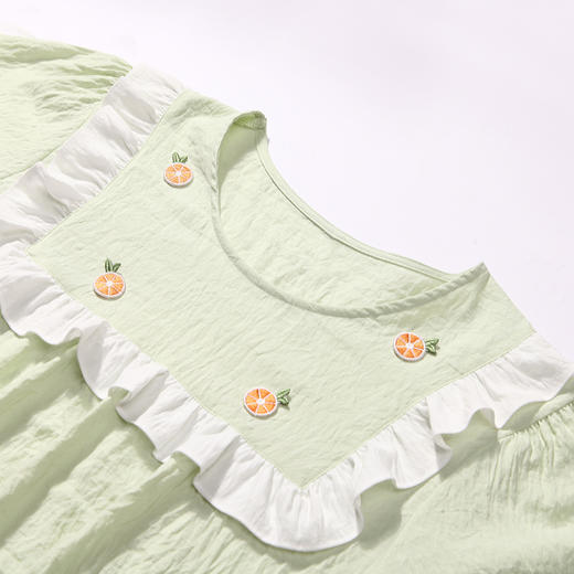 都市丽人生活家居春夏睡衣女软绵绵家居服薄款短袖裙女士睡裙LH46A8 商品图5