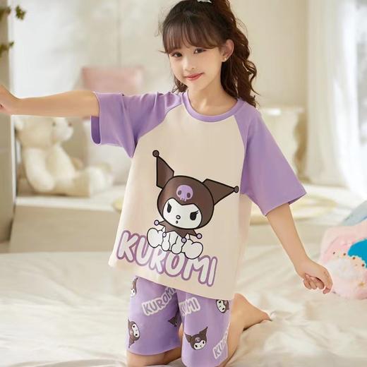 【超可爱！多款可选】2024新款卡通儿童睡衣，女童夏季薄款空调家居服，女孩短袖套装夏款 商品图13