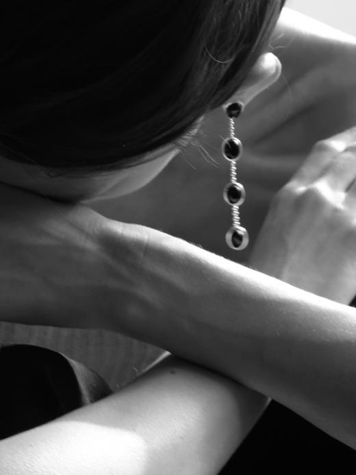 ABOAB｜ONYX STRING Earrings [耳环 金 / 银 ]【SCULPTING】 商品图2