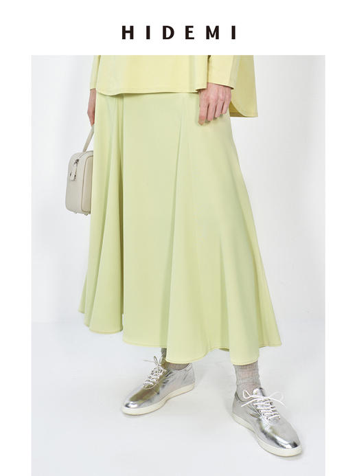 HIDEMI 慵懒斜纹垂坠感鱼尾半身裙 商品图2