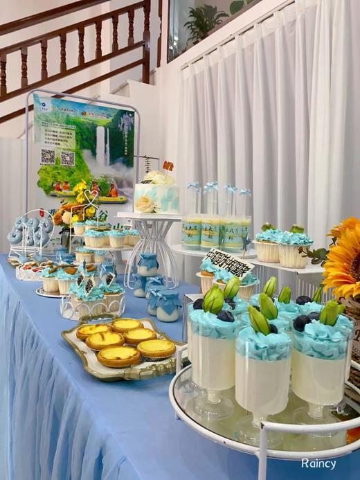 蓝色系列开业甜品台 商品图0