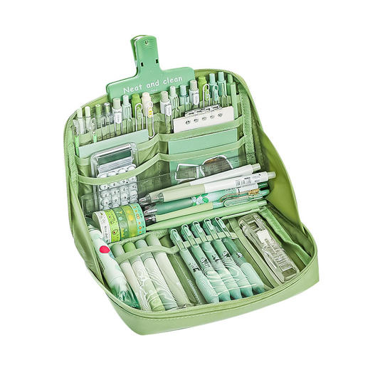 【超火！高颜值大容量分区笔袋】12层熊猫大容量笔袋女孩款小学生初中男孩女生高颜值文具铅笔盒 商品图4