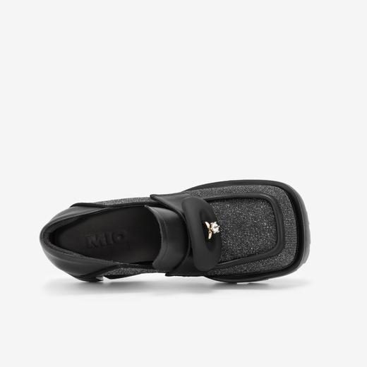 MIO米奥春季方头高跟乐福鞋复古学院通勤深口单鞋女鞋M241530257C09 商品图2