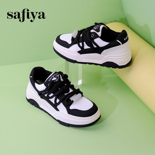 超值精选| Safiya/索菲娅2024时尚百搭潮流舒适复古运动板鞋SF33912358 商品图2